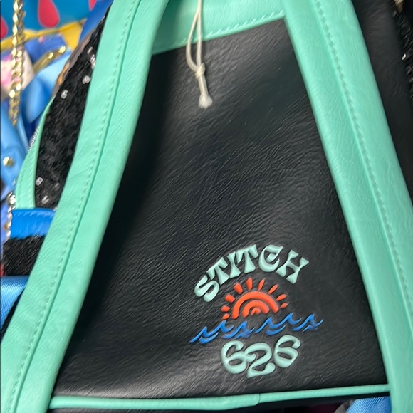 Loungefly Black and Blue Kids Backpack - Picture 4 of 7